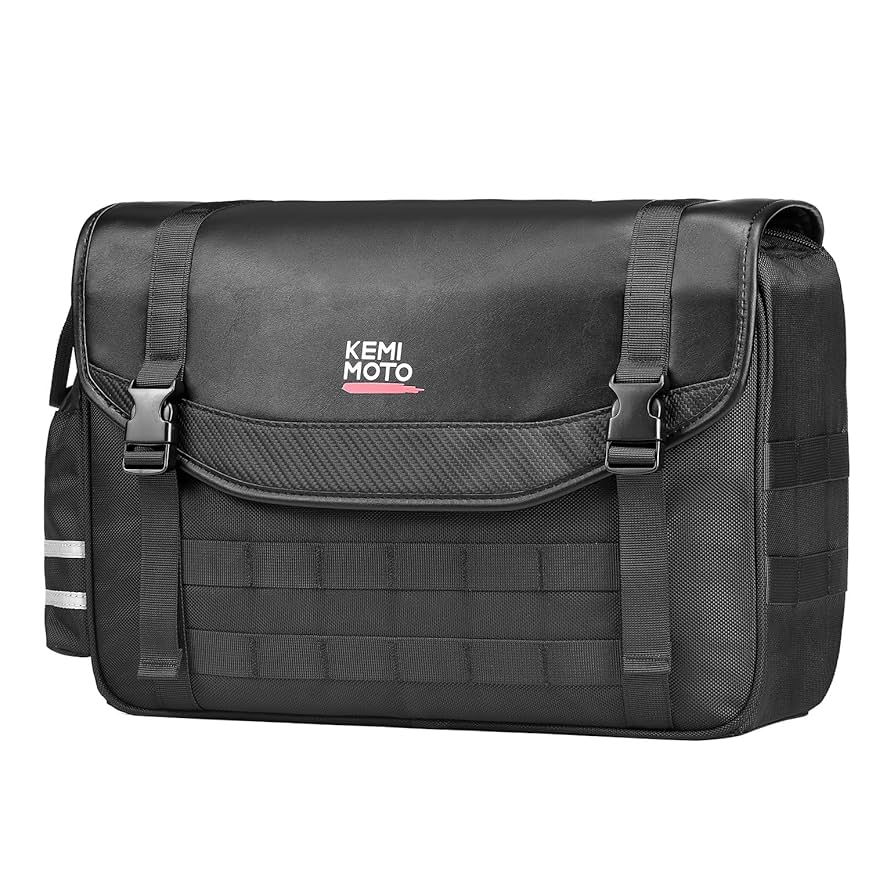 バッグ RE!ko Amazon | KEMIMOTO バイク サイドバッグ 15L バイク用 サドル